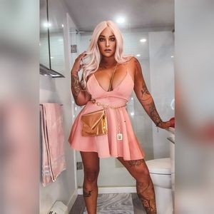 22" rose gold lace front